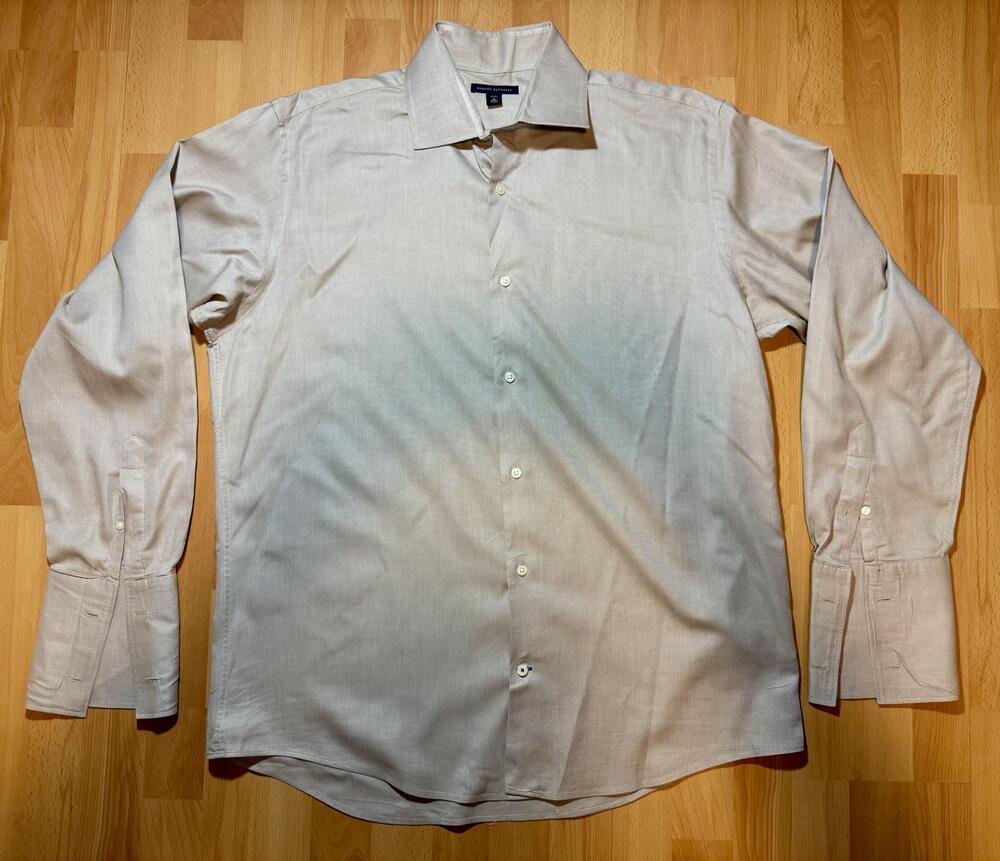 Banana Republic Shirt Mens XL Gray Long Sleeve Button Up Dress Shirt Turkey